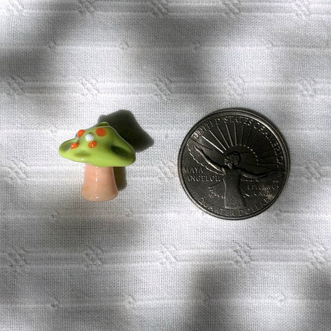 Glass Mushroom Beads