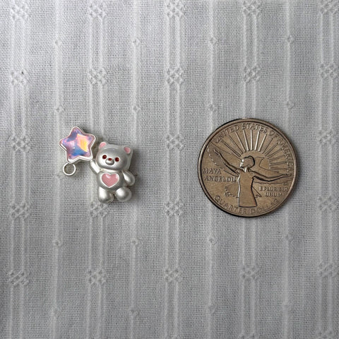 Bear Bead with Hanging Loop