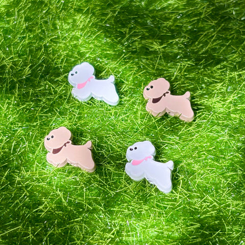 Enamel Puppy Metal Beads