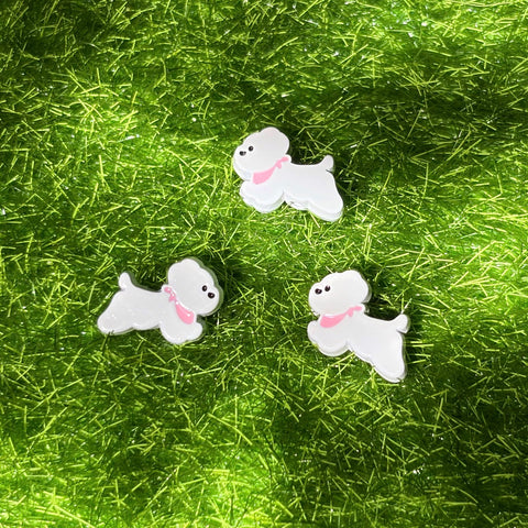 Enamel Puppy Metal Beads