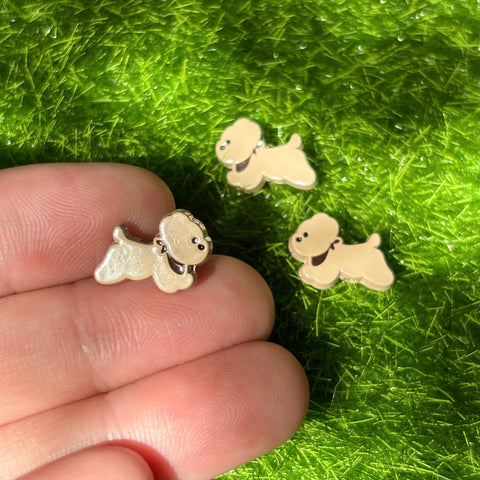 Enamel Puppy Metal Beads