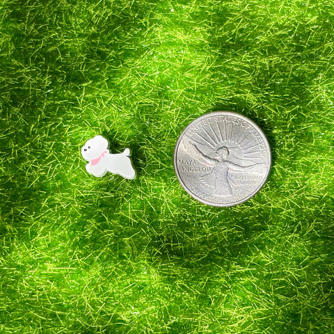 Enamel Puppy Metal Beads