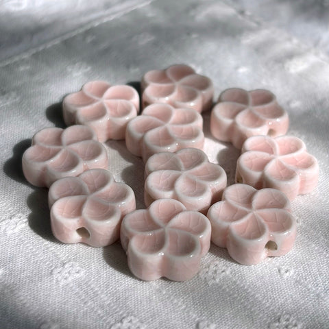 Ceramic Sakura Beads