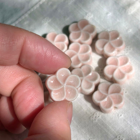 Ceramic Sakura Beads