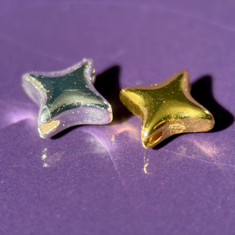 Hematite Cross Star Beads