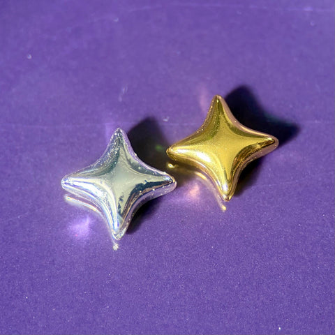 Hematite Cross Star Beads