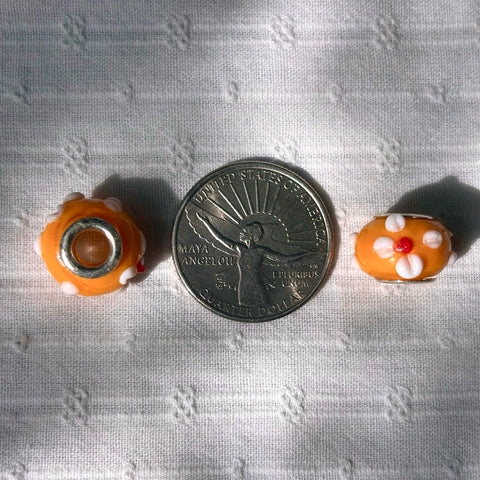 Glass Rondelle Beads
