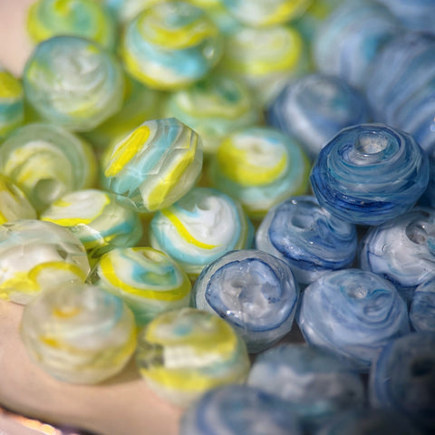 Swirl Glass Beads