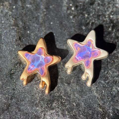Melting Star Metal Beads