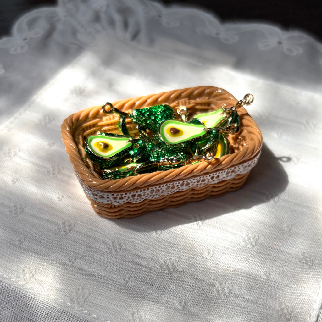 Tropical Fruit Enamel Pendant Charm