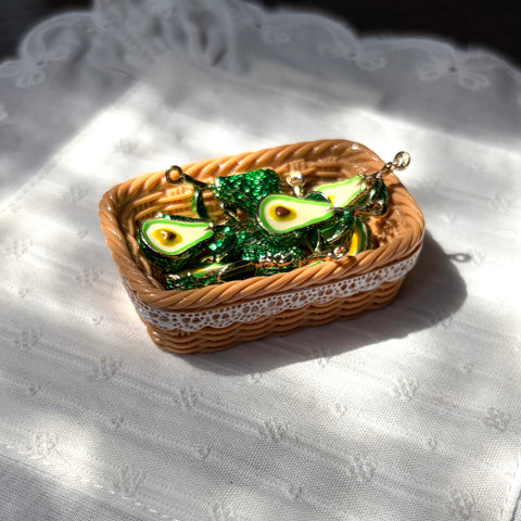 Tropical Fruit Enamel Pendant Charm