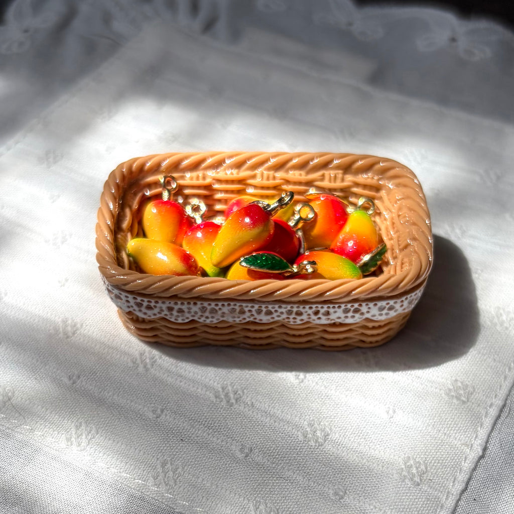 Tropical Fruit Enamel Pendant Charm