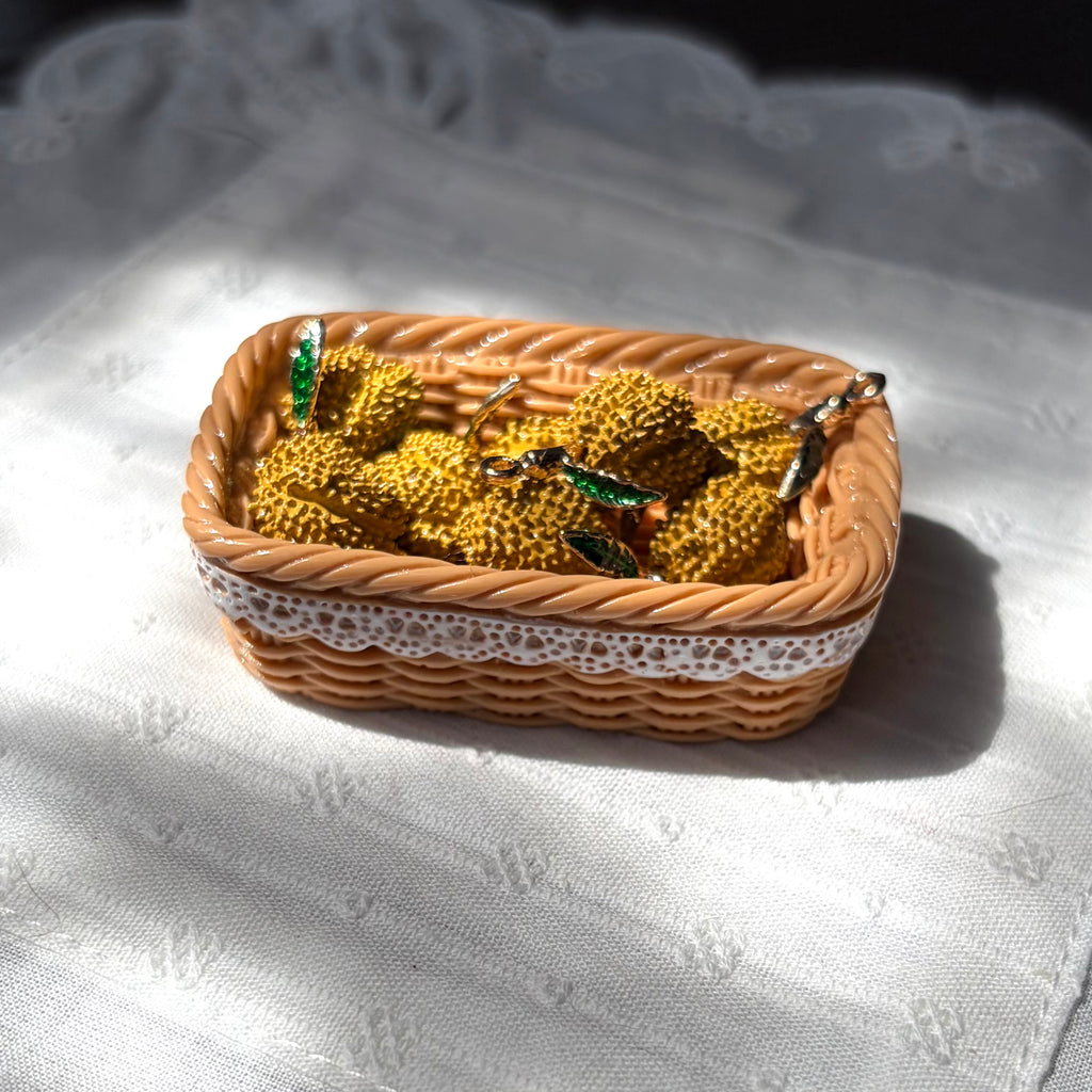 Tropical Fruit Enamel Pendant Charm