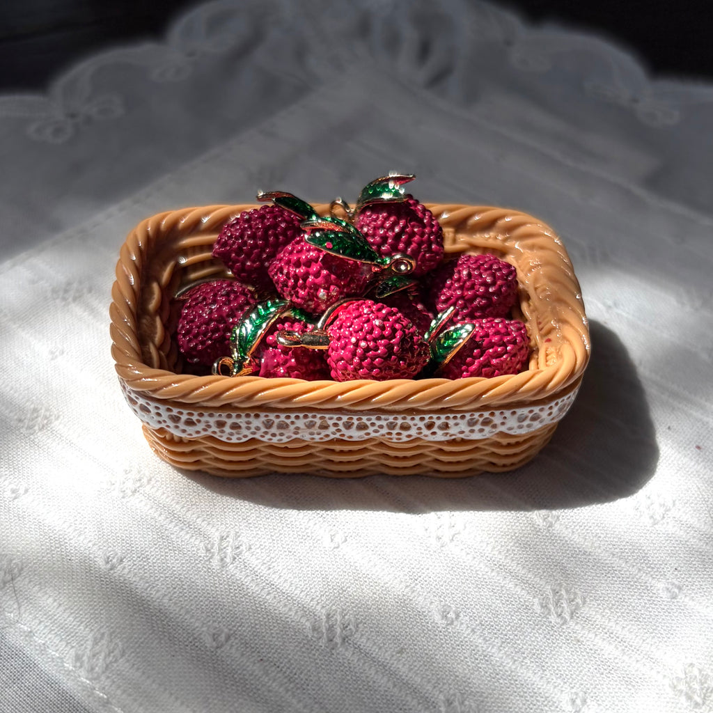 Tropical Fruit Enamel Pendant Charm