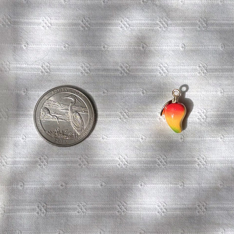 Tropical Fruit Enamel Pendant Charm