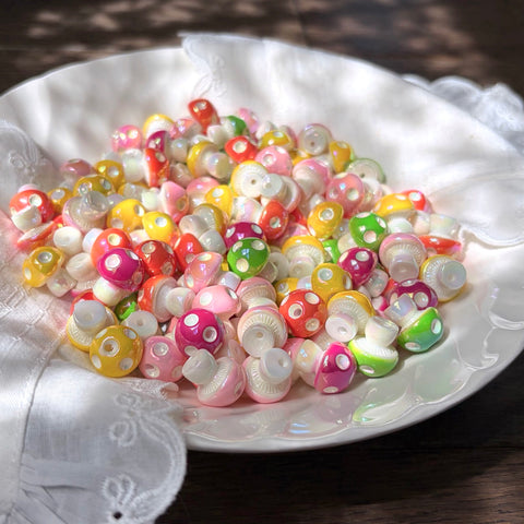 Forest Mushroom Beads