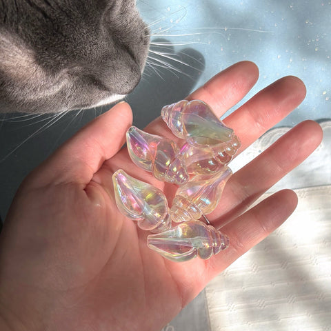Holographic Shell Beads