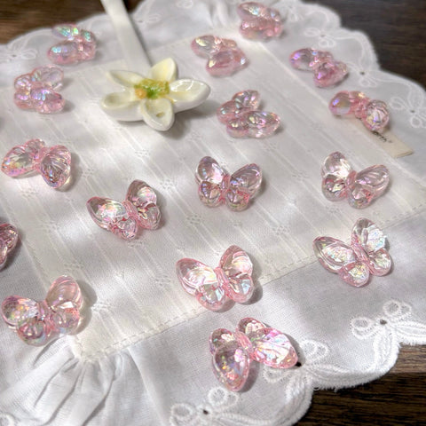 Aurora Pink Butterfly Beads