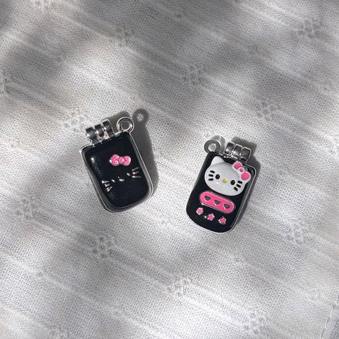 Flipping Cell Phone Charm Pendant