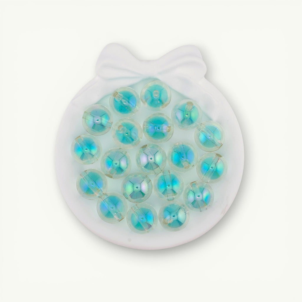 Jelly-Core Through Hole Beads in Blue