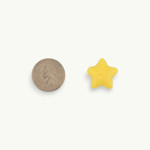Chunky Star Beads in Yellow