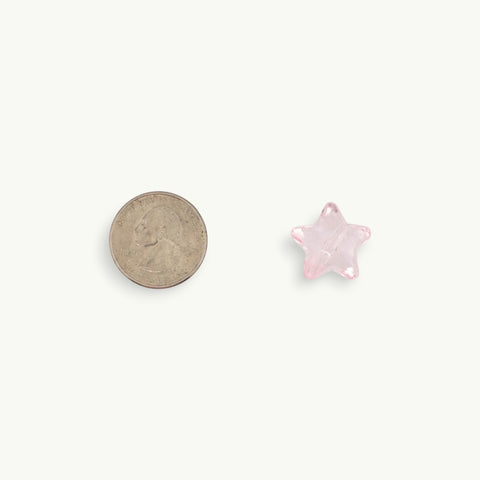 Crystal Chunky Star Beads in Pink