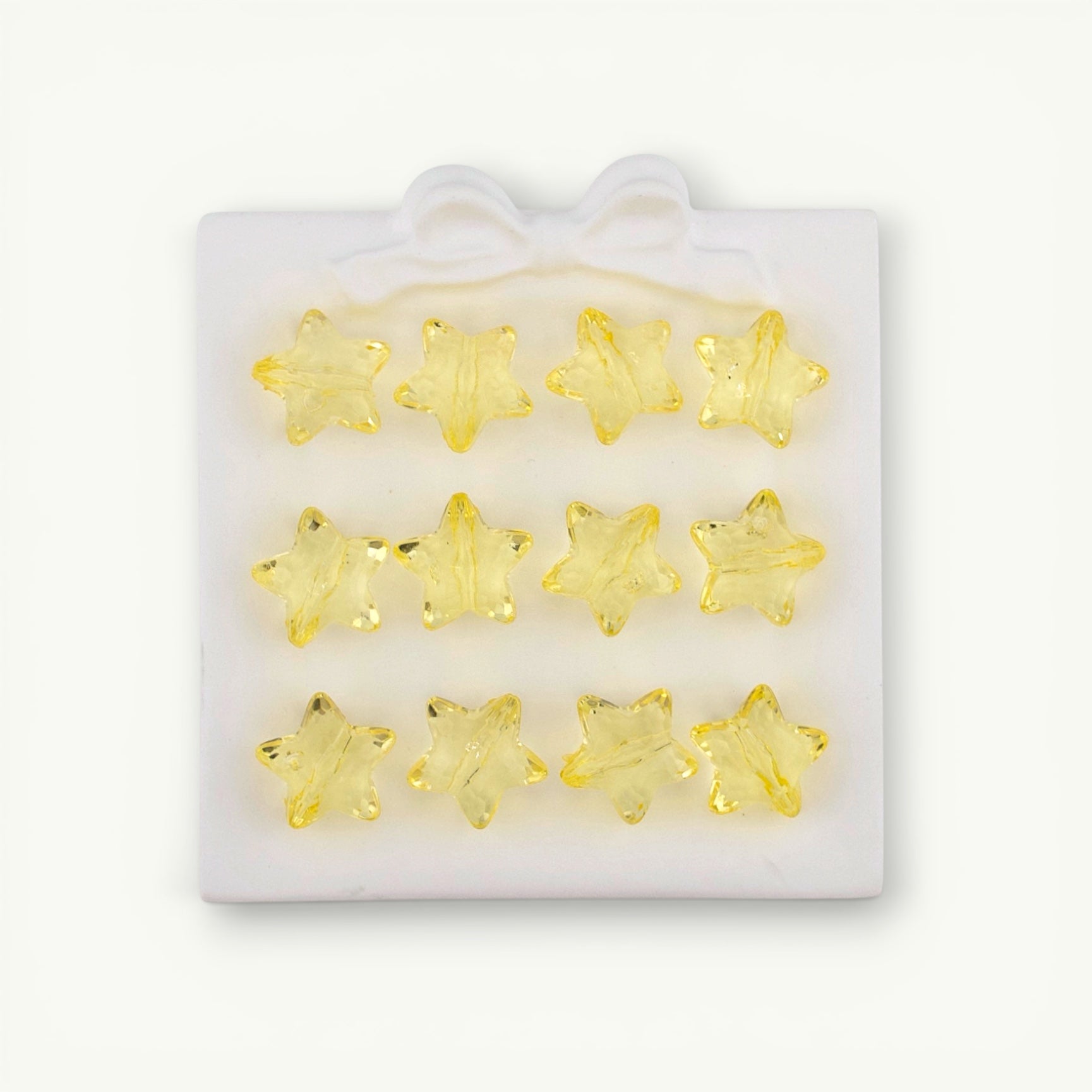 Crystal Chunky Star Beads in Golden