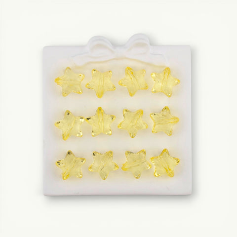 Crystal Chunky Star Beads in Golden
