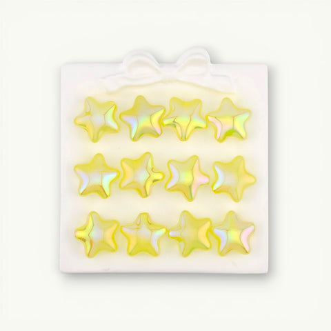 Glow-in-dark Star Beads in Yellow