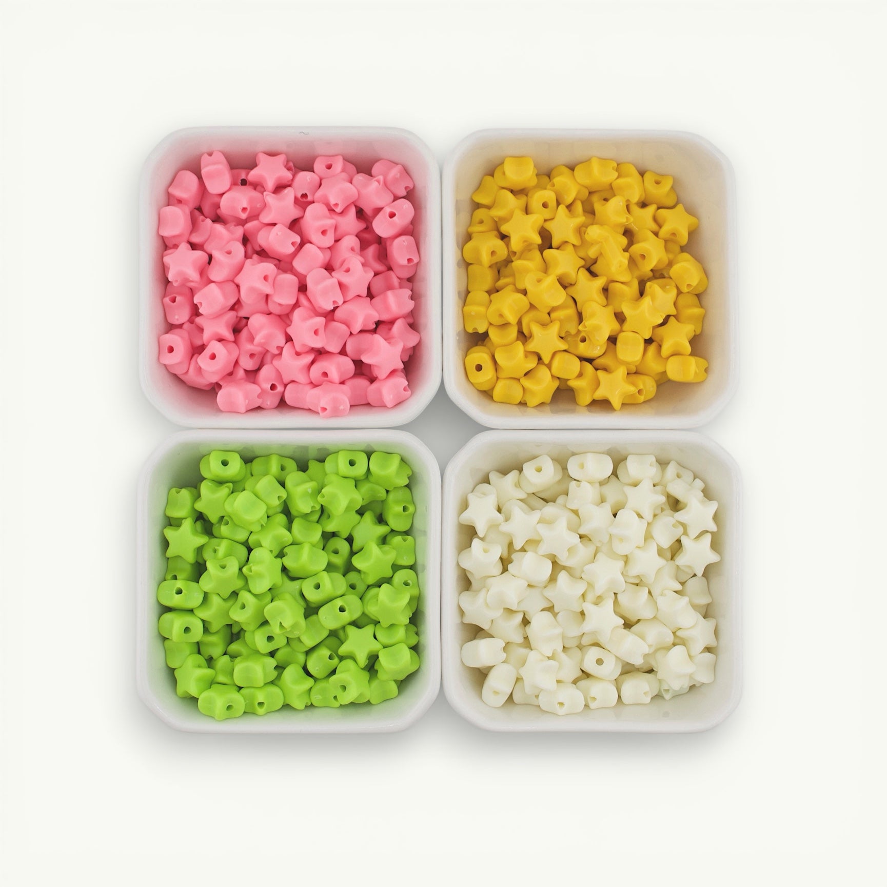 Classic Star Beads with Through Hole