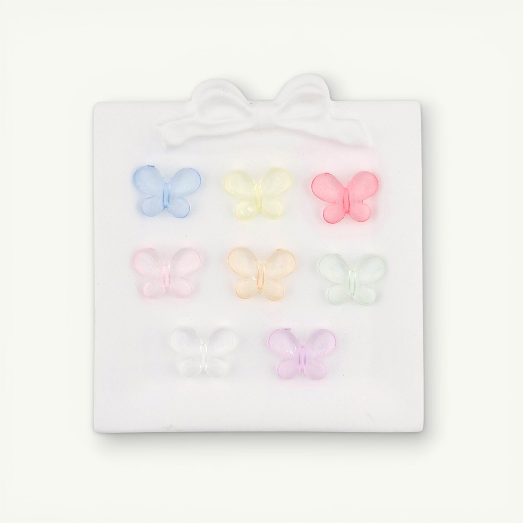 Glittery Butterfly Beads with Through Hole