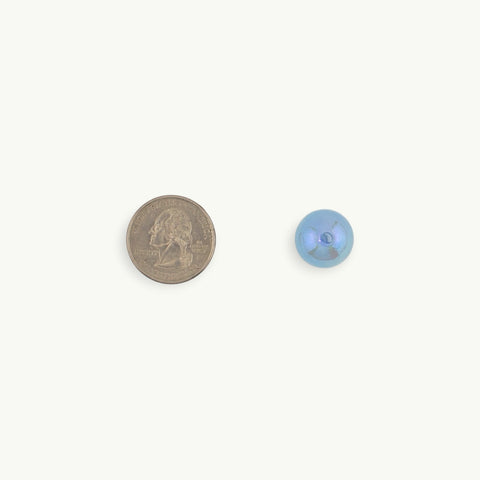 Glittery Round Beads in Blue