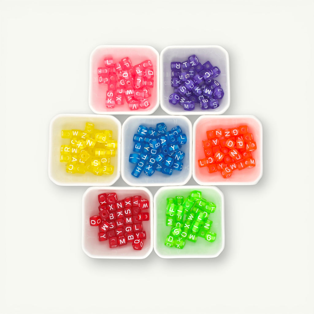 Alphabet Cube Beads