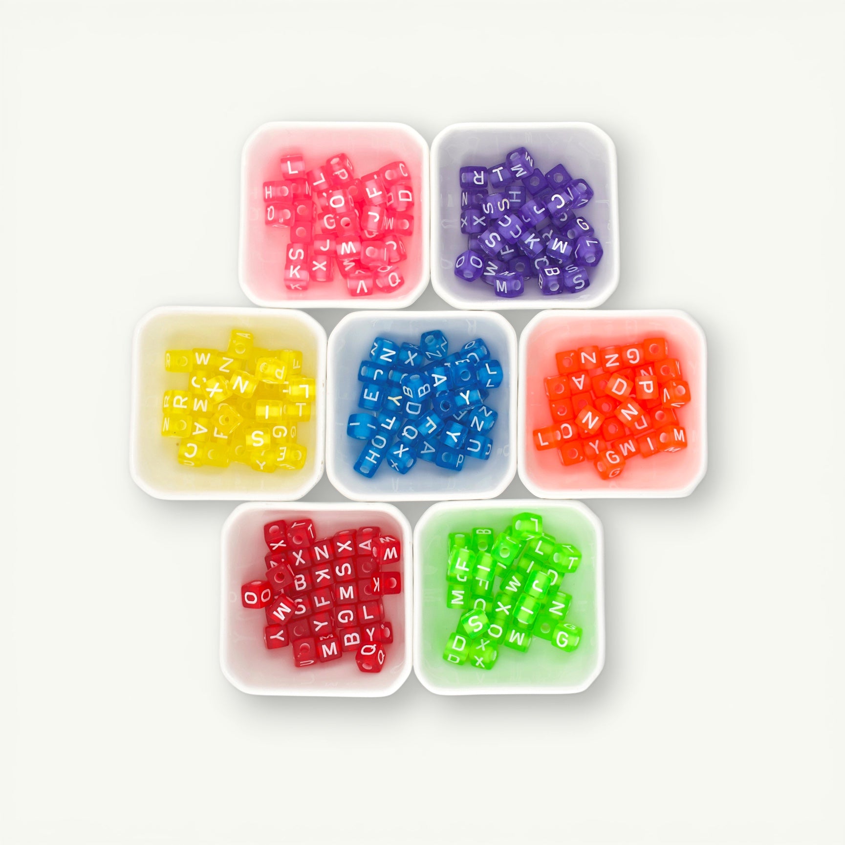 Alphabet Cube Beads