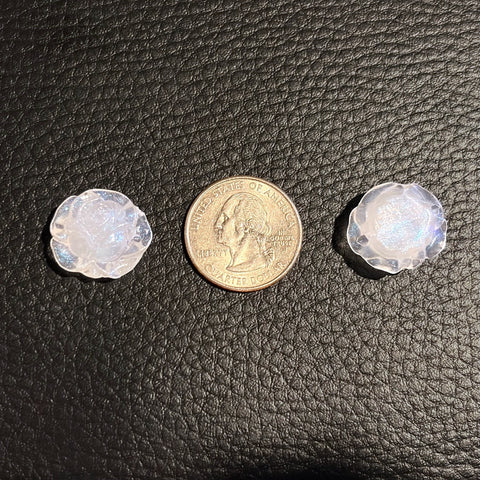 Glow-in-dark Glitter Rose Beads