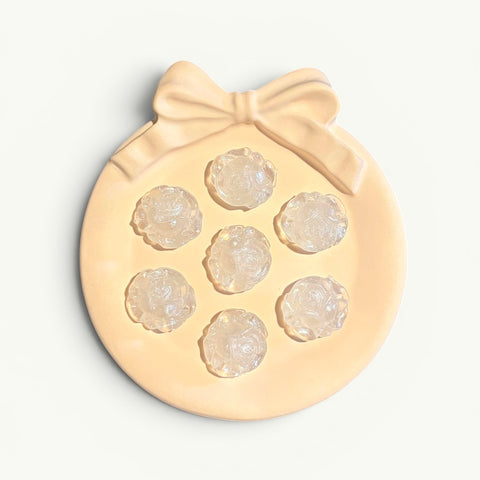 Glow-in-dark Glitter Rose Beads
