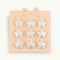 Coated Star Beads in White