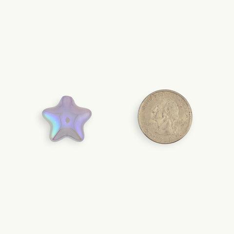 Glow-in-dark Star Beads in Purple