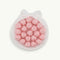Pink Crater Round Beads
