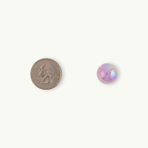 Galaxy Round Beads in Purple